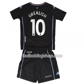 Aston Villa Jack Grealish 10 Børn Udebane Fodboldsæt 2020-21 S/S (+ Korte bukser)